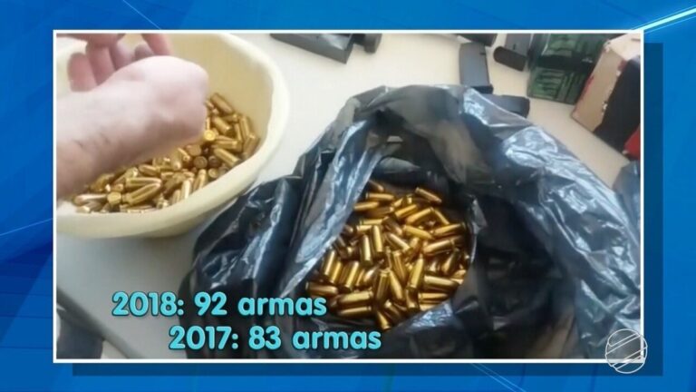 Maioria do armamento apreendido em MS seria levado para o RJ, diz PRF