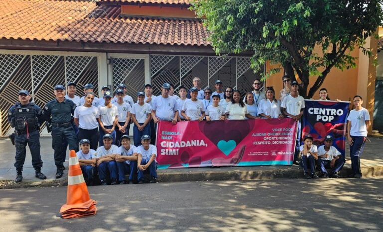 Patrulha Mirim da Polícia Militar em Três Lagoas participa de Blitz educativa - PMMS