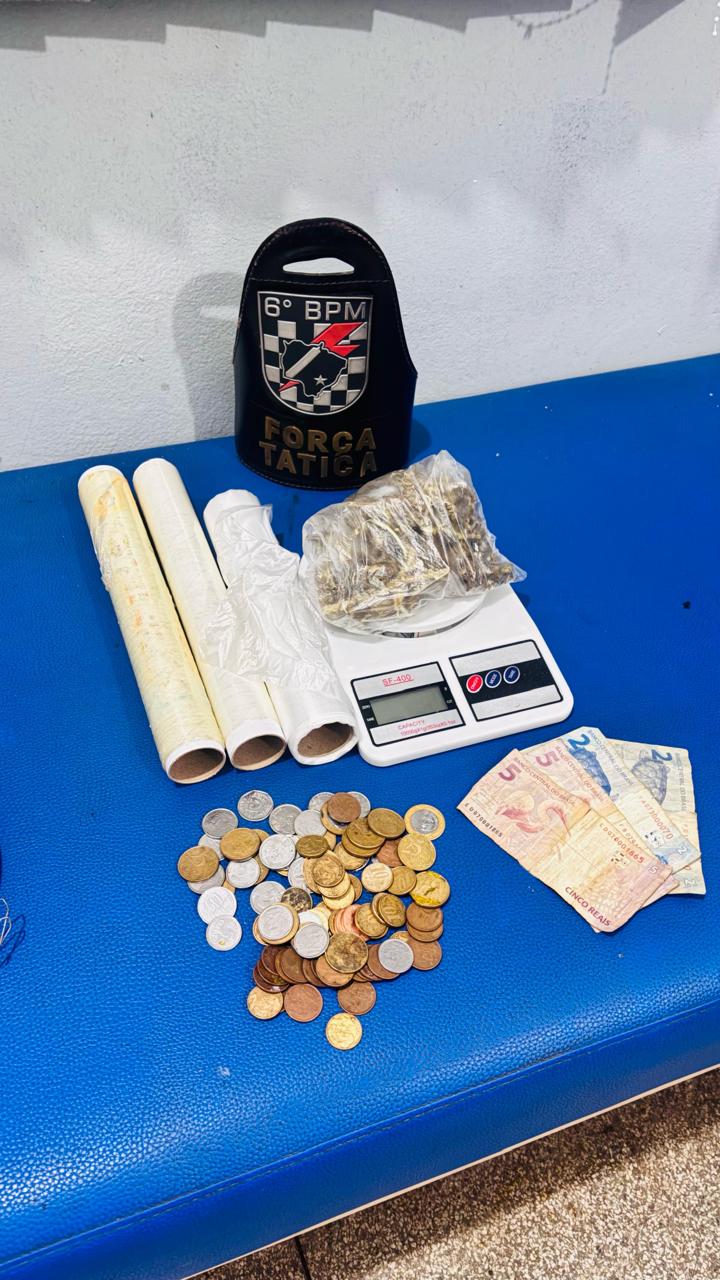 Polícia Militar Conduz Suspeito com Entorpecentes Ilícitos em Ladário - PMMS