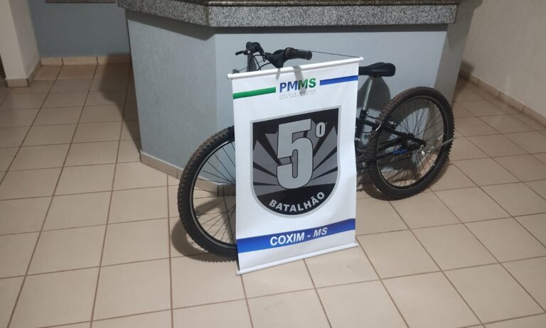 Polícia Militar recupera bicicleta furtada e prende autor e receptadores em Coxim - PMMS