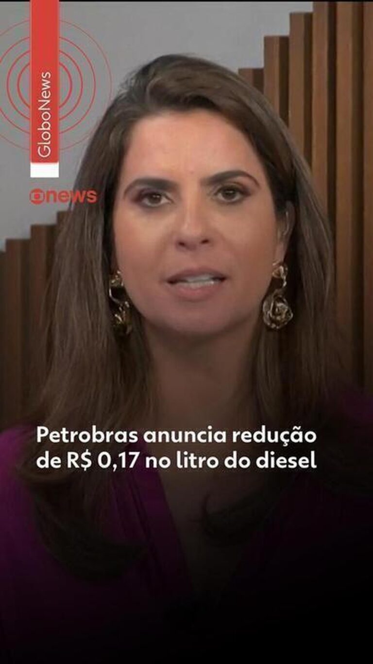 Petrobras anuncia redução de R$ 0,17 no litro do diesel
